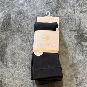 Apana Black Men’s Fleece-Lined Casual Socks - 2 Pack